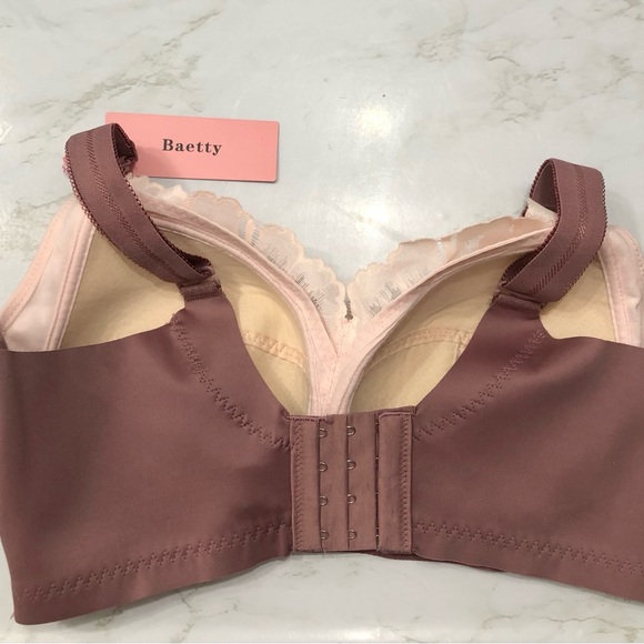 Baetty Lace Bra Full Coverage Wireless Bras 36C - Picture 5 of 8